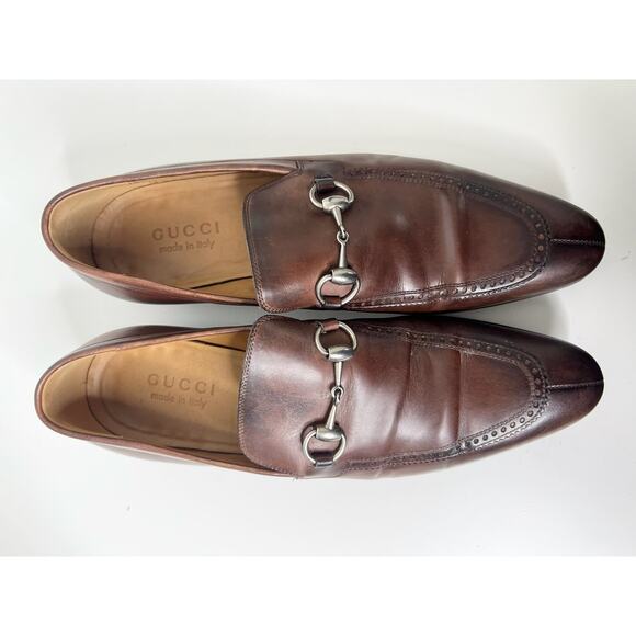 Gucci Horsebit Brown Leather Loafers, Size 6.5 main image 11
